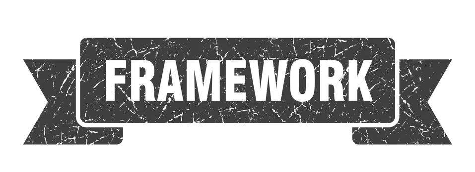 Framework ribbon. framework grunge band sign. framework banner 스톡 일러스트
