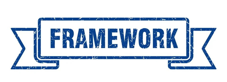 Framework ribbon. framework grunge band sign. framework banner 스톡 일러스트