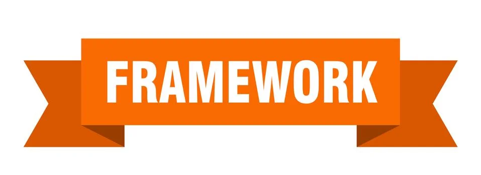 Framework ribbon. framework paper band banner sign Stock Illustration