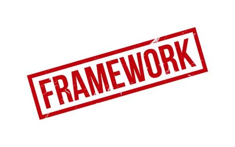Framework Rubber Stamp Seal Vector Stock Illustration