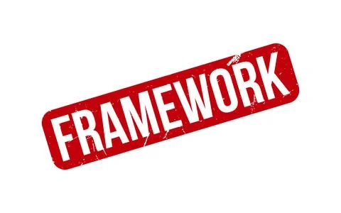Framework Rubber Stamp Seal Vector Stock Illustration
