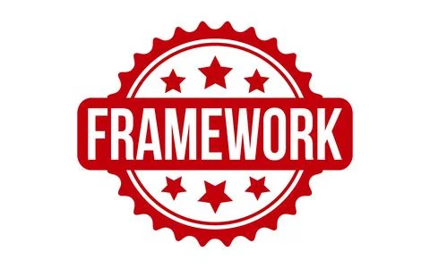 Framework Rubber Stamp Seal Vector Stock Illustration