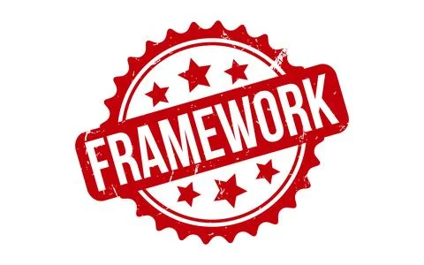 Framework Rubber Stamp Seal Vector Stock Illustration