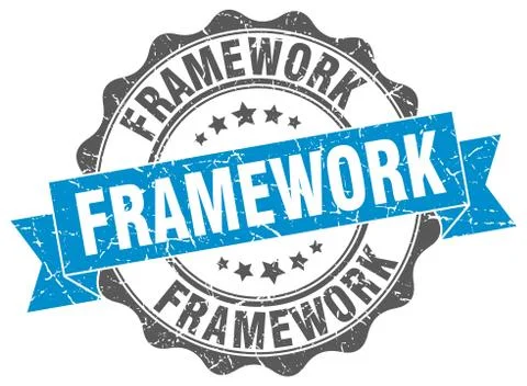 Framework stamp. sign. seal 스톡 일러스트