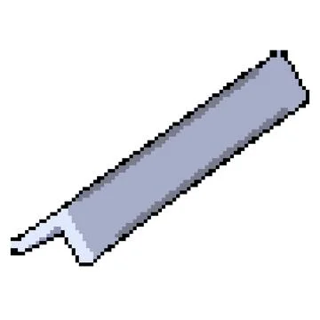 Framework steal beam pixel art vector illustration Illustrazione stock