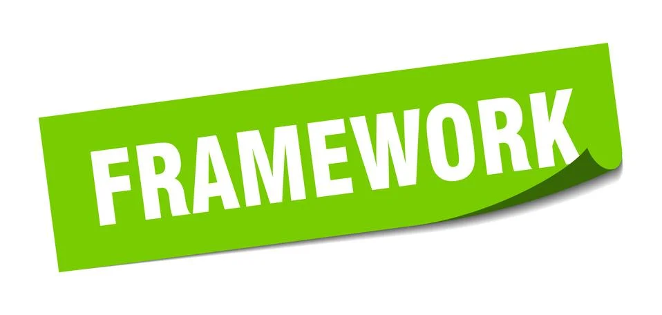 Framework sticker. framework square sign. framework. peeler Stockillustratie