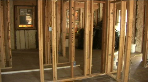 Framing and foam ceiling Video stock 574902