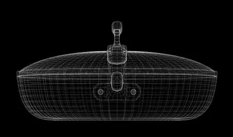Framing grid in the pan isolated on a background Stock Illustration