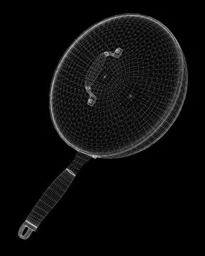 Framing grid in the pan isolated on a background Stock Illustration