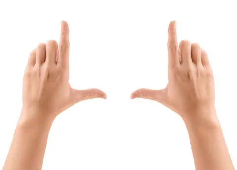 Framing hands Stock Photos