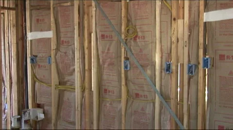 Framing insulation 库存影片 589917