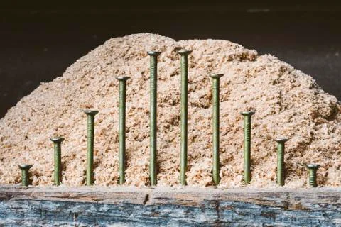 Framing nails Stock Photos