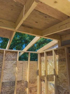Framing New Home Under Construction Stock Photos