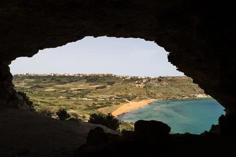 Framing Ramla Beach Stock Photos
