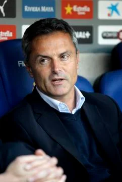 Fran Escriba manager of Elche CF Stock Photos