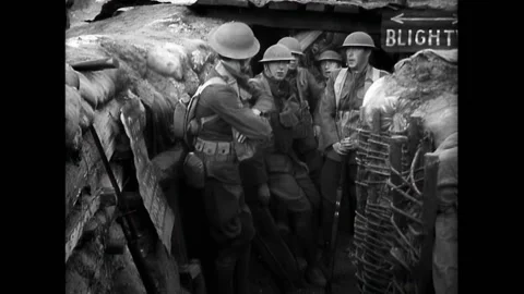 FRANCE - 1930 - in this comedy, an American sergeant thinks that his soldiers Stock Footage 327740430
