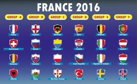 France 2016 Stock Illustration