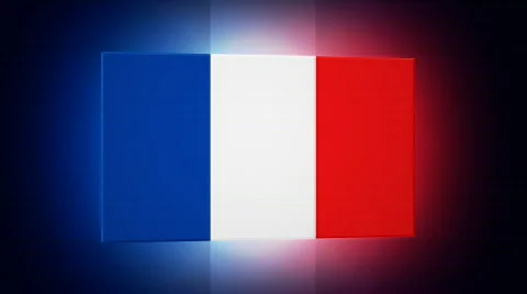 France 3d Flag Stock Footage 867188
