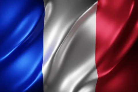 France 3d flag 写真素材