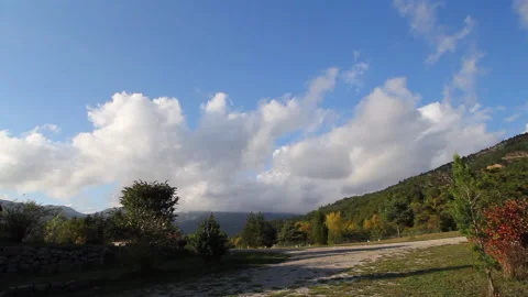 France Alpine clouds time lapse Video stock 133662098