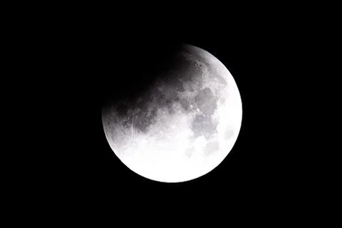 FRANCE - ASTRONOMY - MOON - ECLIPSE Fotos Stock