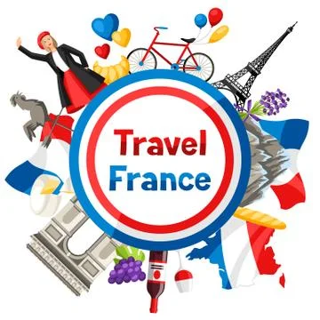 France background design. Illustrazione stock