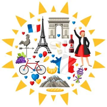 France background design. Illustrazione stock