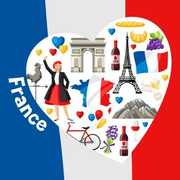 France background design. Stock Illustration