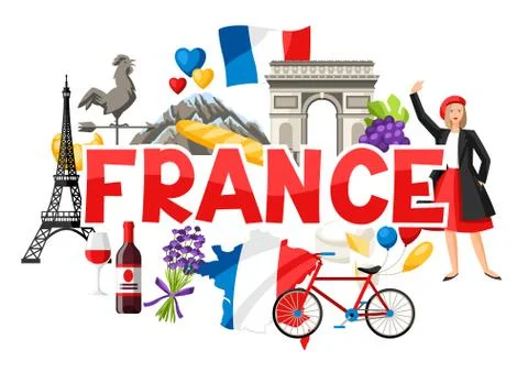 France background design. Stock Illustration