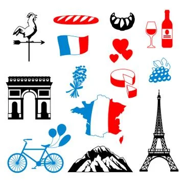 France background design. Stockillustratie