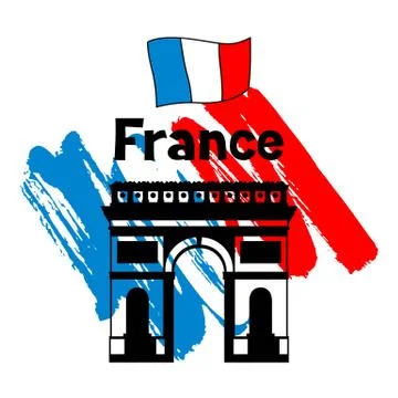 France background design. Illustrazione stock