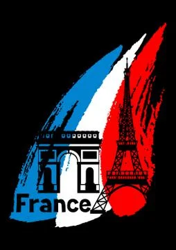France background design. 스톡 일러스트
