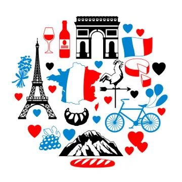 France background design. Stock Illustration