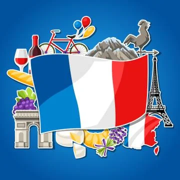 France background design. Stock Illustration