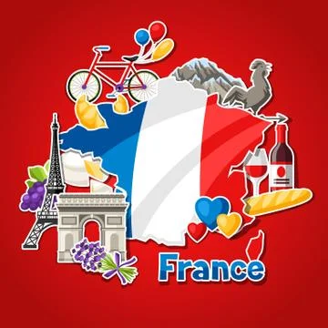 France background design. Stock Illustration