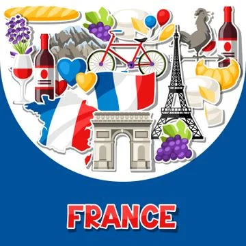France background design. Stock-Illustration