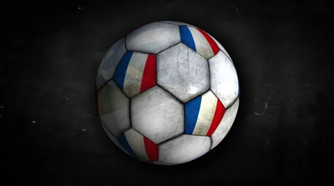 France Ball Rotation Looping Alpha Matte 4k resolution ultra HD Stock Footage 38635668