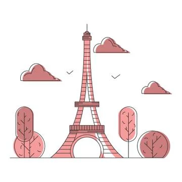 France design template. Vector illustration. Illustrazione stock