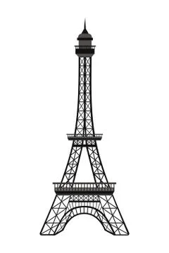 France eiffel tower design vector illustration Stock Illustration