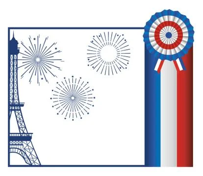 France eiffel tower design vector illustration Stock Illustration