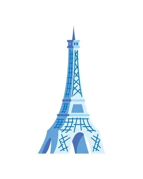 France Eiffel tower Illustrazione stock