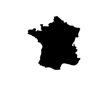 France, Europe Countries Map Vector Icon Template Illustration Design Stock Illustration