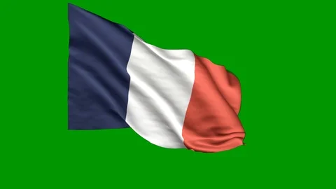 France Flag Animation Stock Footage 116296240
