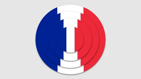 France flag animation Stock Footage 276406925