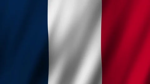 France Flag animation Stock Footage 304178977