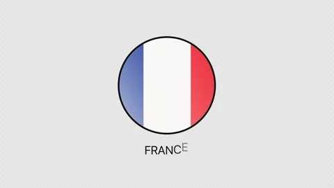 France Flag Animation. Vidéo 340259732