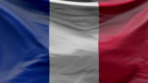 France flag background. 3d Flag Slow Motion. France Flag Waving Seamless Loop Stock Footage 224203523