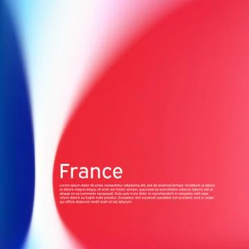 France flag background. Blurred patterns in the colors of the french flag Stock Illustration