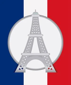 France flag design Ilustração Stock