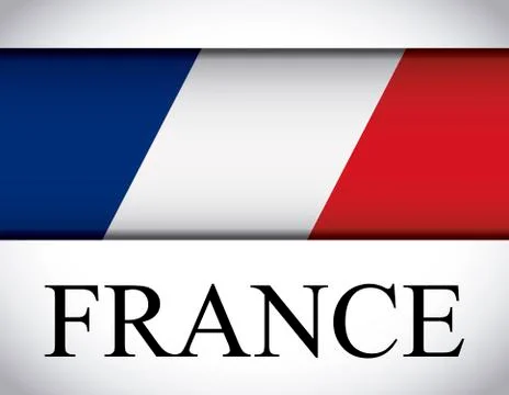 France flag design Illustrazione stock